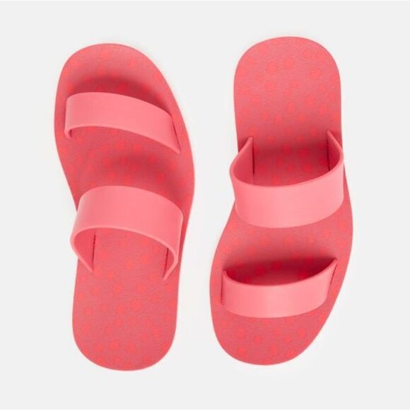 New JOULES ARA Ladies Recycled Rubber Mule Sandals light Pink flip flop size 8 - Picture 7 of 9